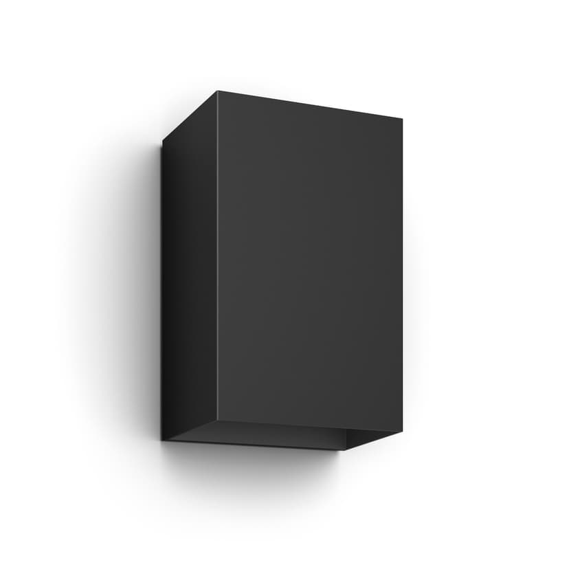 Philips Hue Outdoor Resonate Wall Lantern 2X8w 24V, Black