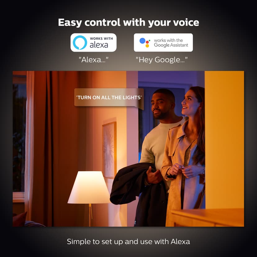 Philips Hue White ambiance A60 - E27-älylamppu - 800 (2 kpl)