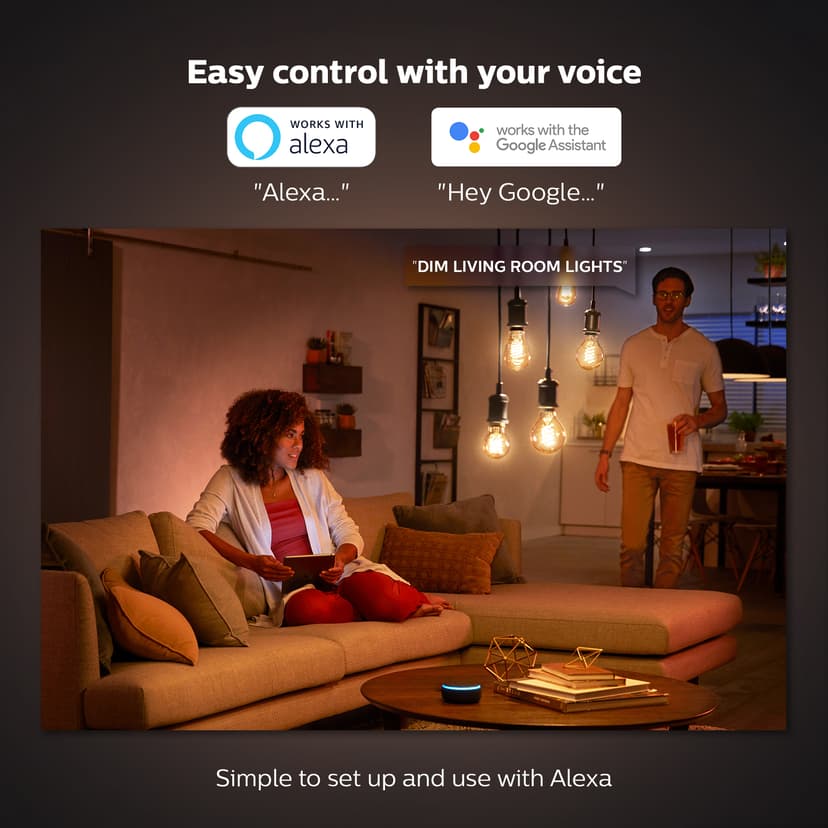 Philips G93 globlampa – E27 smart ljuskälla