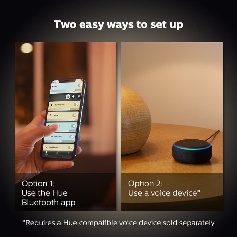 Philips Hue White ambiance Kronljus – E14 smart ljuskälla – (2-pack)
