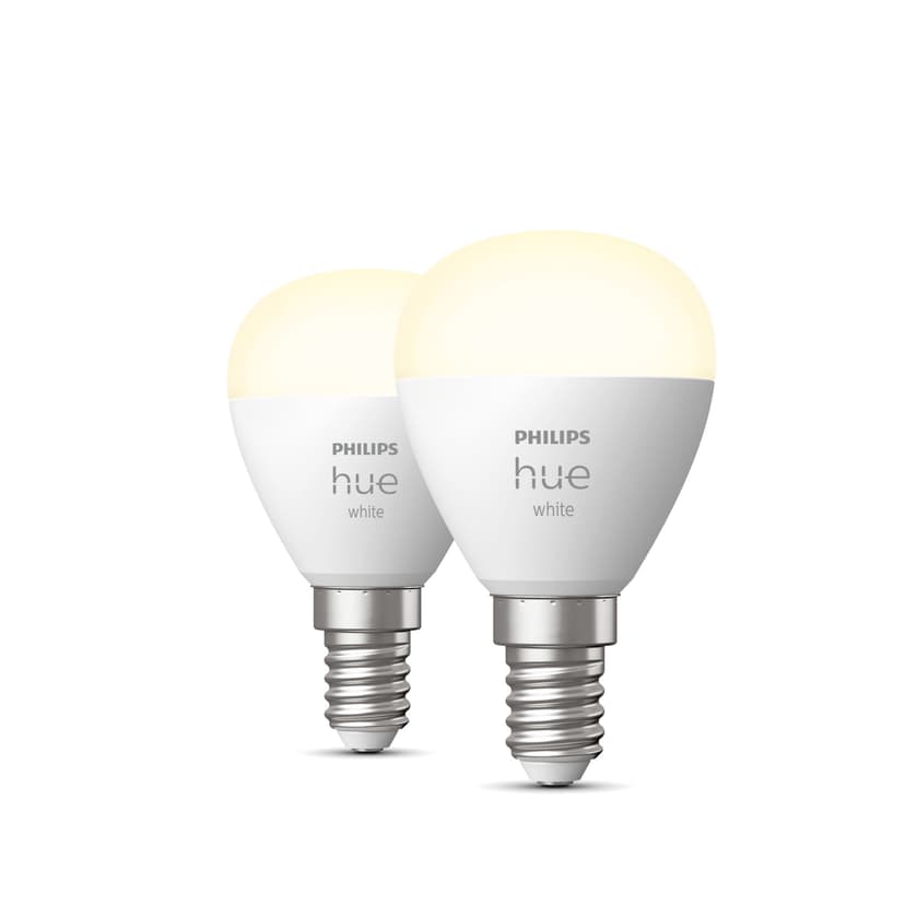 Philips Hue White Klotlampa – E14 smart ljuskälla – (2-pack)