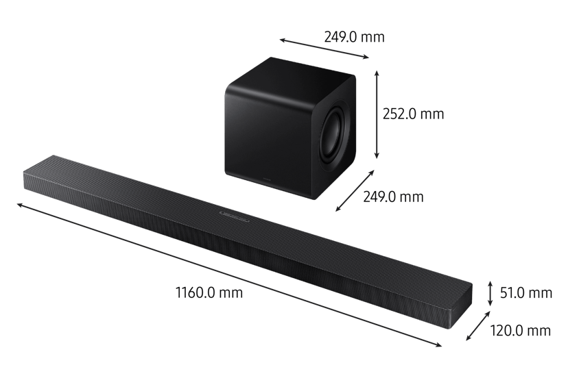 Samsung HW-QS710F 3.1.2 Soundbar Svart