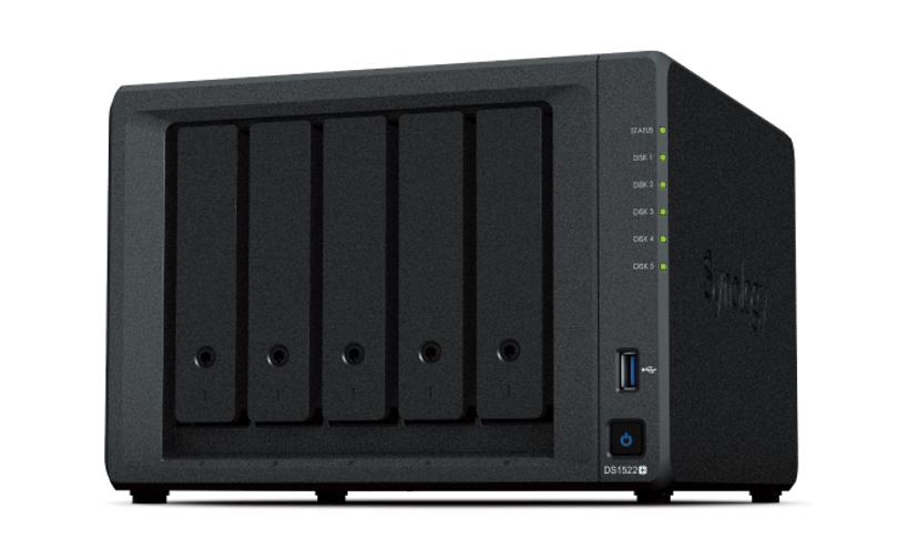 Synology DS1522+ 5-Bay NAS with 5 x 4TB drives (20TB) not installed