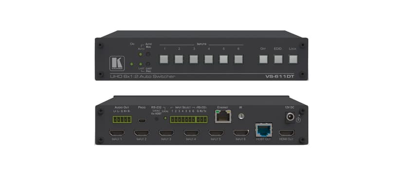 Kramer VS-611DT HDMI/HDBaseT Extended Reach PoE Auto Switcher