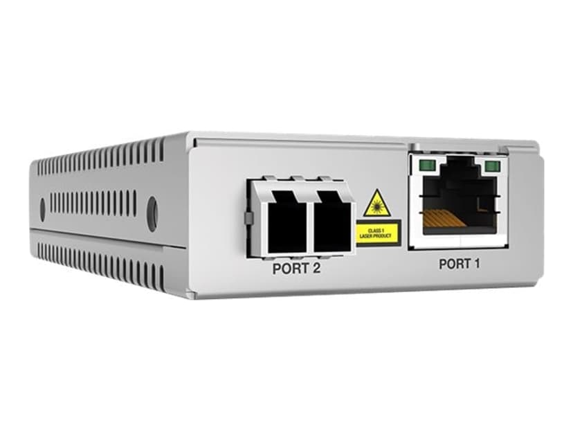 Allied Telesis AT-MMC2000LX/LC-TAA-60 mediakonverterare för nätverk 1000 Mbit/s 1310 nm Enkelläge Grå