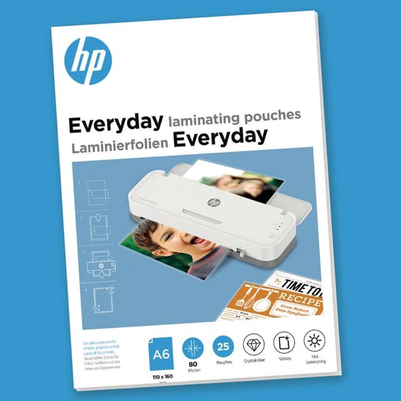 HP Everyday lamineringspåsar 80mic A6 25st