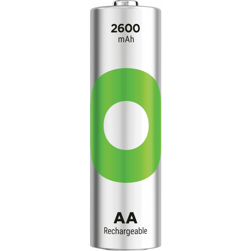 GP ReCyko AA-batteri 2600mAh 4-pakning