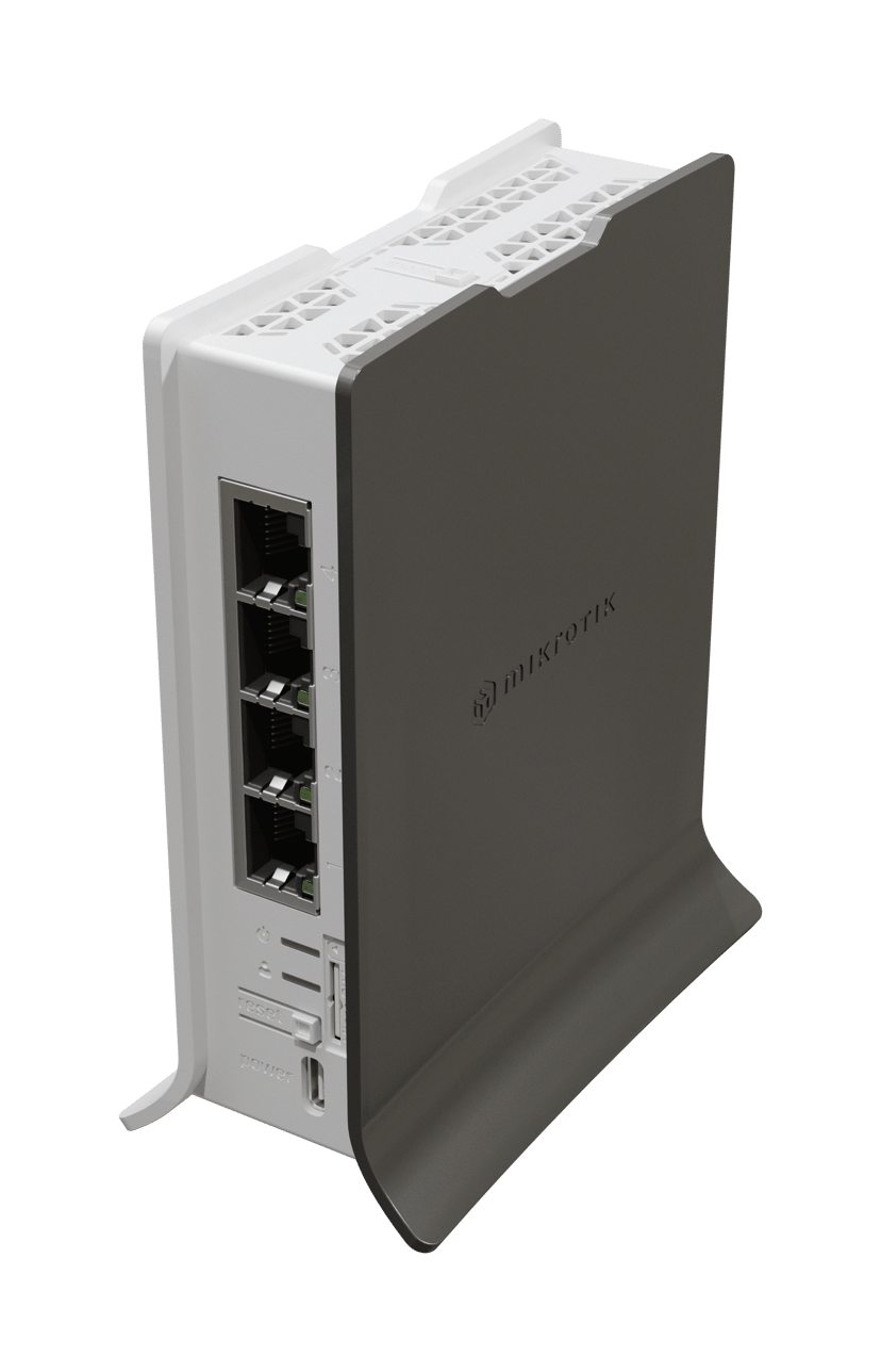 Mikrotik hAP ax lite LTE6 langaton reititin Gigabitti Ethernet Yksi kaista (2,4 GHz) Harmaa, Valkoinen