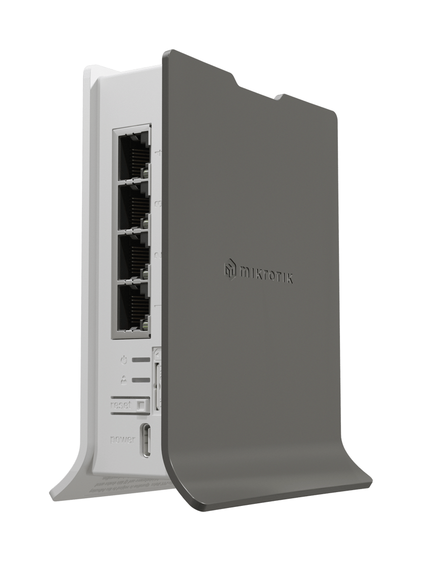 Mikrotik hAP ax lite LTE6 trådløs ruter Gigabit Ethernet Enkeltbånd (2.4 GHz) Grå, Hvit