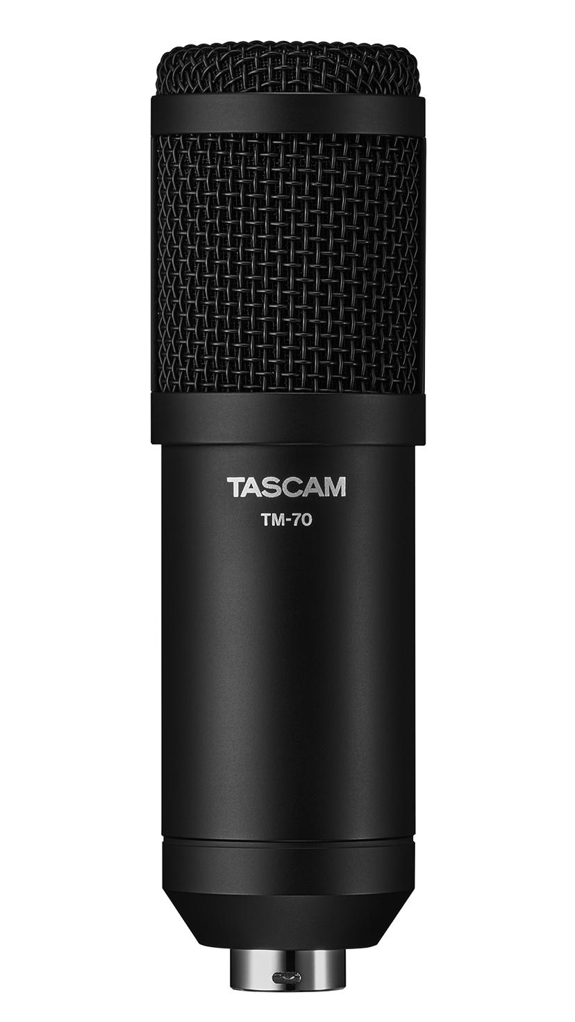 Tascam Dynamisk podcast-mikrofon med bordsstativ