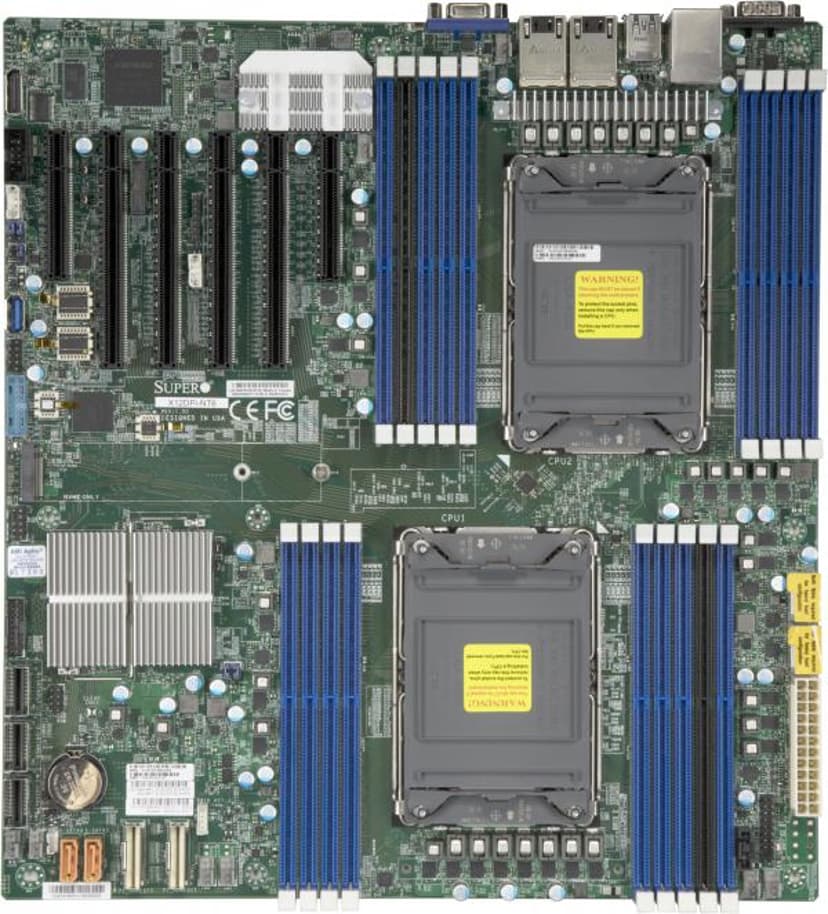 Supermicro MBD-X12DPI-NT6-O hovedkort Intel C621A LGA 4189 Utvidet ATX LGA 4189 E-ATX