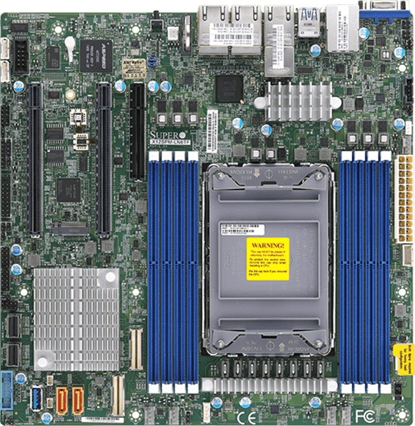 Supermicro MBD-X12SPM-LN6TF-O moderkort Intel C621A LGA 4189 micro ATX LGA 4189 Micro-ATX