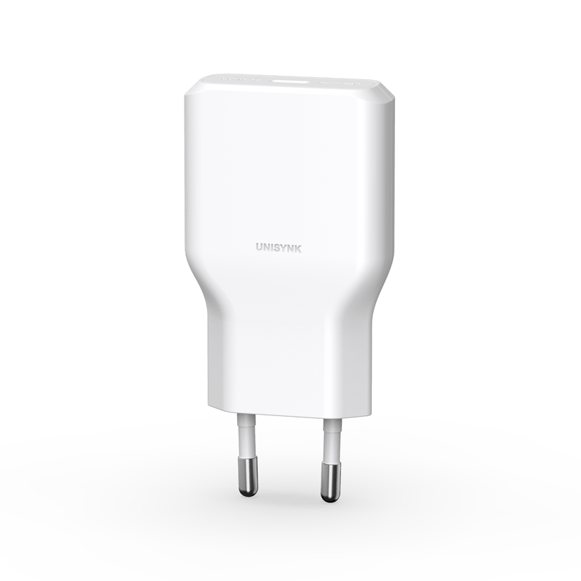 Unisynk Slim Wall Charger G3 36W + Lightning Cable 2m Vit
