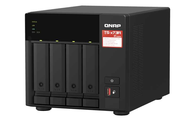 QNAP TS-473A 4-Bay Desktop NAS + 5-Port 2.5G Switch