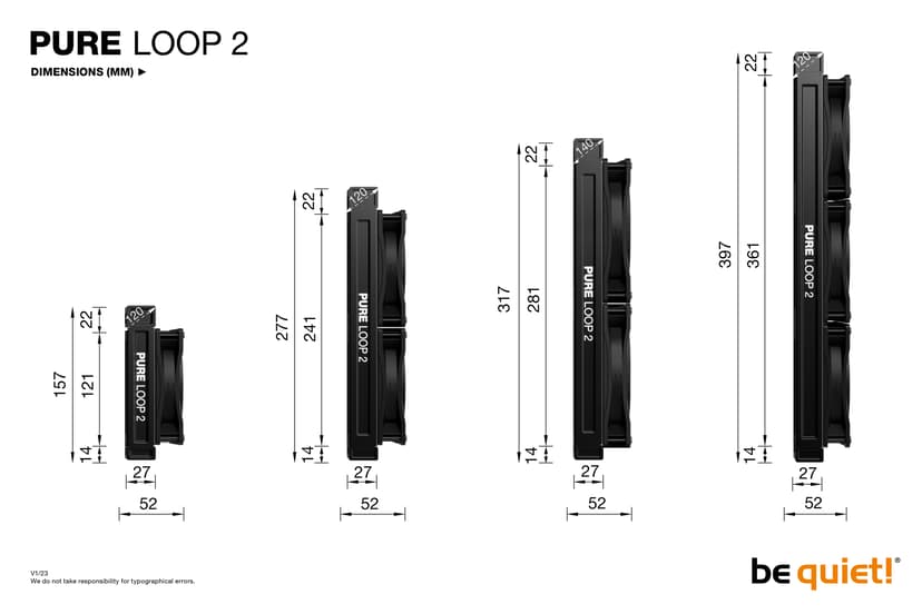 be quiet! Pure Loop 2 280MM AiO vattenkylare Svart