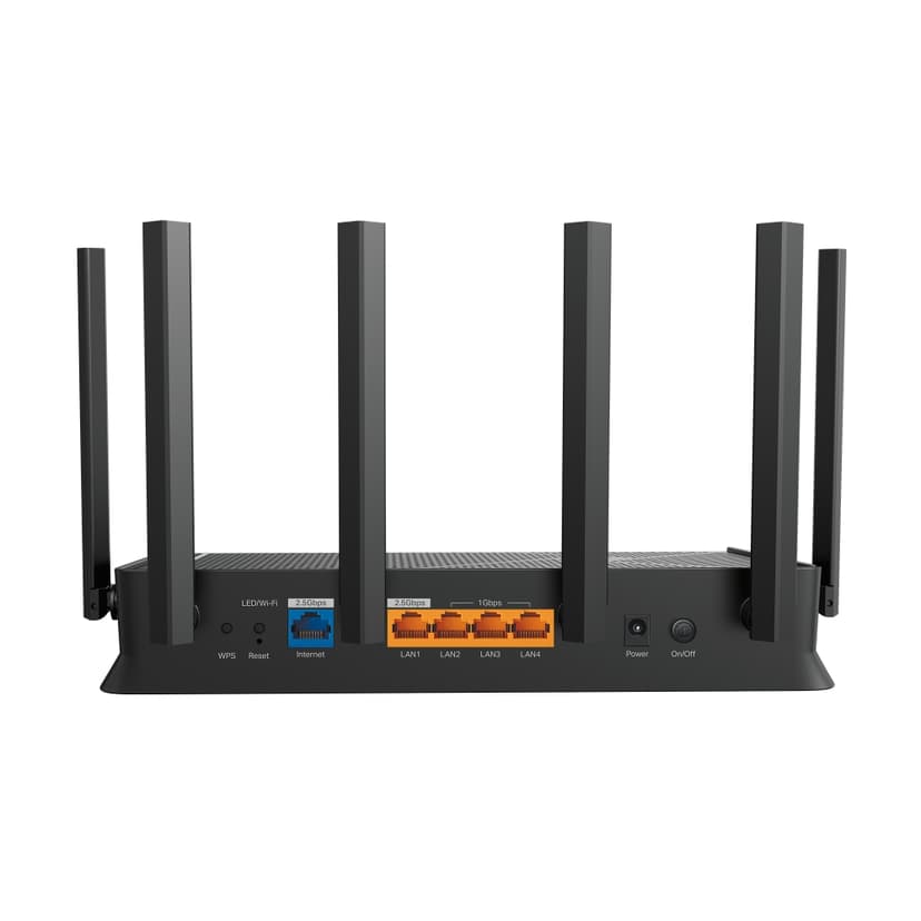 TP-Link Archer BE400 trådløs ruter 2.5 Gigabit Ethernet Dobbelbånd (2.4 GHz / 5 GHz) Sort