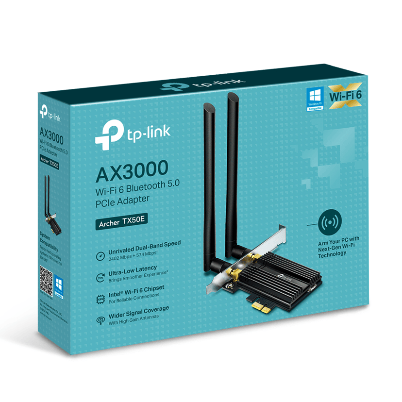 TP-Link Archer TX50E AX3000 WiFi 6 & Bluetooth 5.0 Adapter