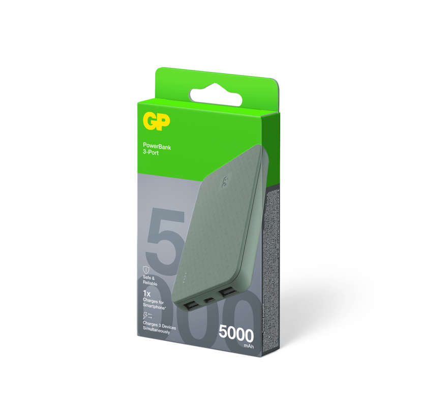 GP Powerbank Plus 5000mAh Harmaa 5000mAh Harmaa