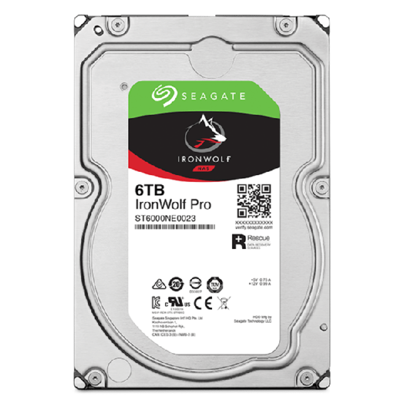 Seagate IronWolf Pro ST6000NT001 intern harddisk 6 TB 7200 RPM 256 MB 3.5" 3.5" 7200r/min Harddisk