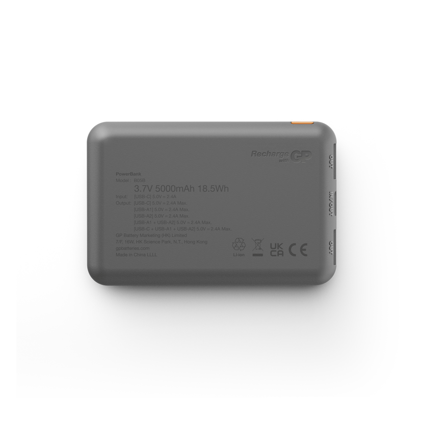 GP Powerbank Plus 5000mAh Musta 5000mAh Musta