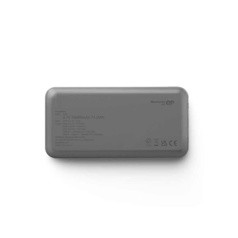 GP Powerbank Plus 20000mAh Svart 20000mAh Svart