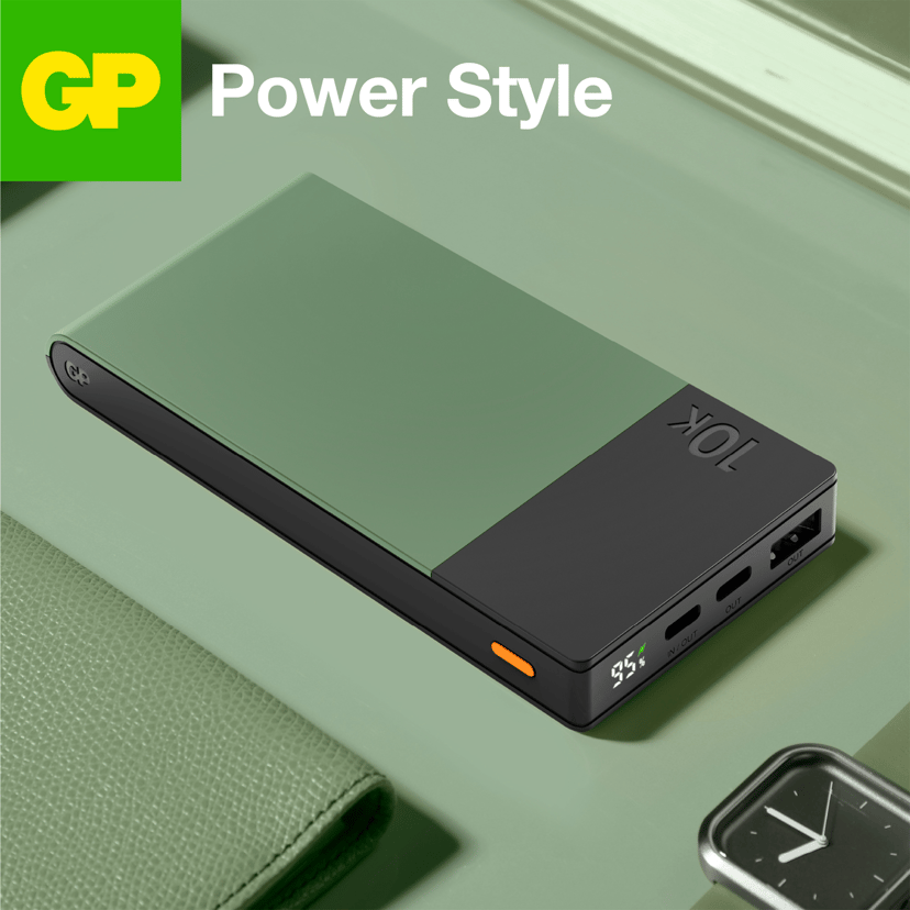 GP Powerbank M2+ 10 000 mAh Vihreä 10000mAh Vihreä