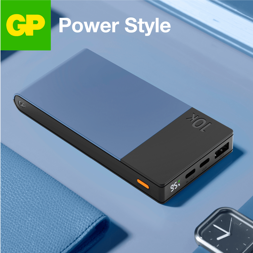 GP Powerbank M2+ 10.000mAh Blå 10000mAh Blå