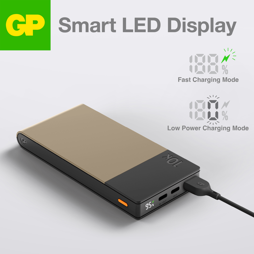 GP Powerbank M2+ 10000mAh Beige 10000mAh Beige