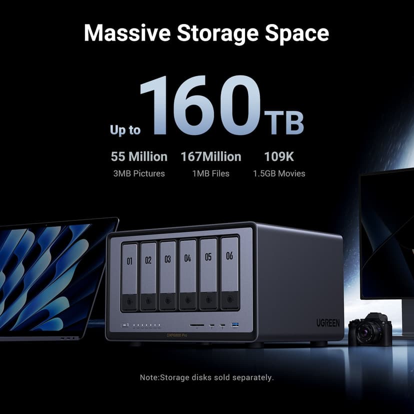 UGREEN NASync DXP6800 Pro - (Löytötuote luokka 2)