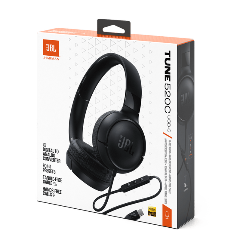 JBL Tune 520C USB-C Svart