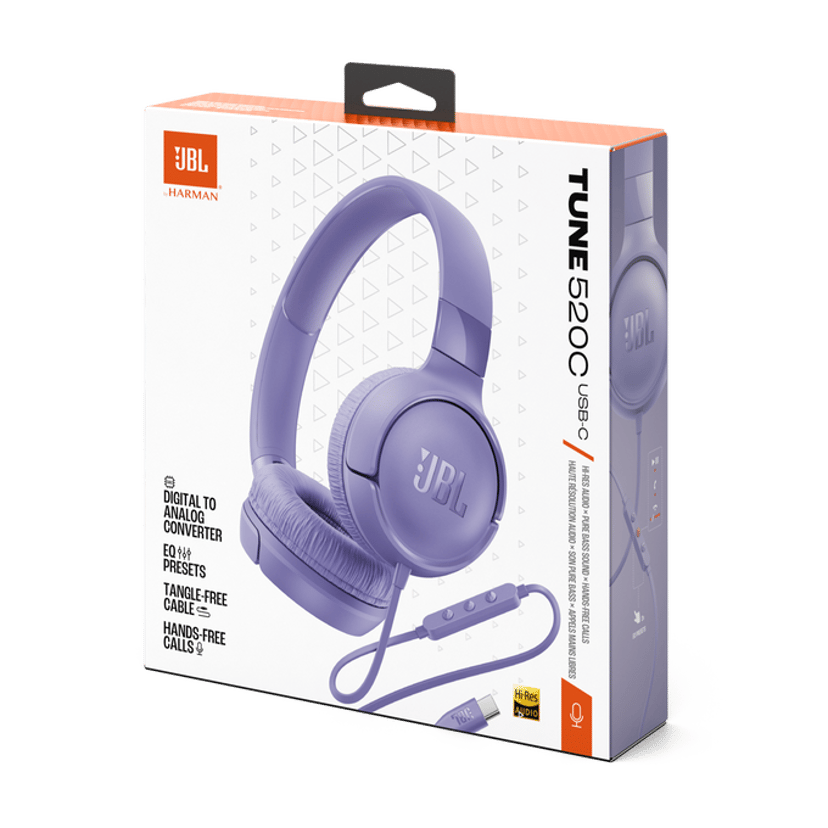 JBL Tune 520C USB-C Lila