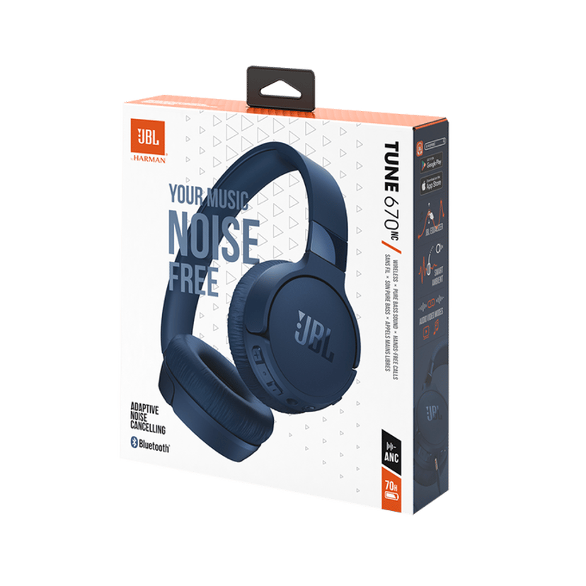 JBL Tune 670NC Stereo USB-C Sininen