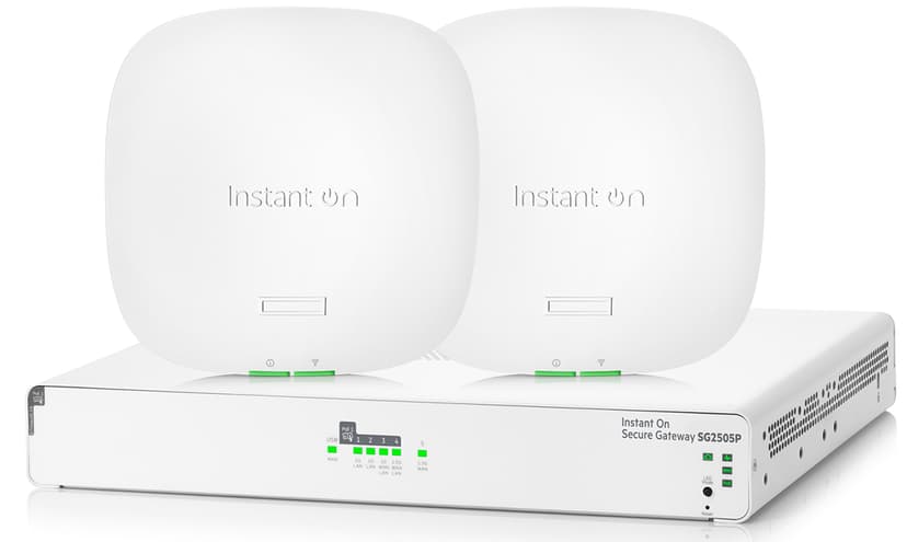 HPE Aruba Instant On SG2505P Secure Gateway + 2 AP22 Indoor 2x2 WiFi 6 AP Starterpack