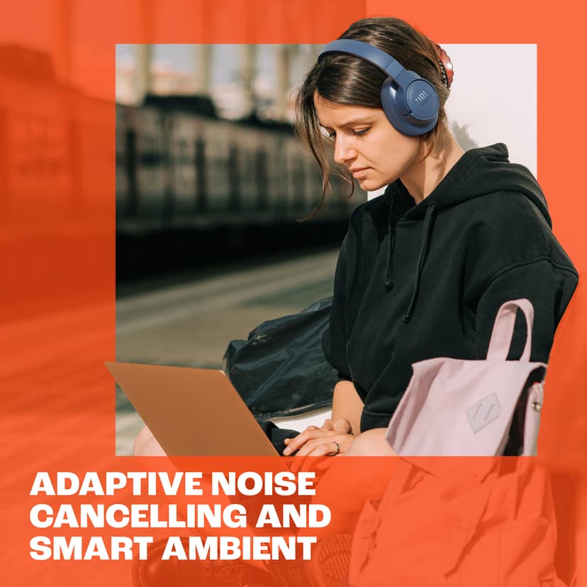 JBL Tune 770NC Stereo USB-C Valkoinen