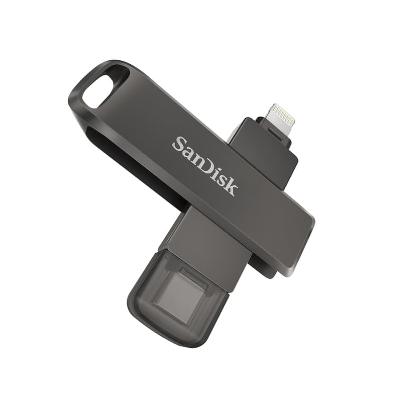 SanDisk iXpand Luxe 64GB USB-C / Lightning Svart