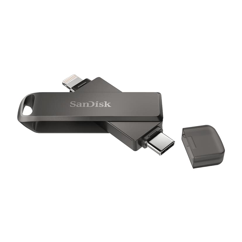 SanDisk iXpand Luxe 64GB USB-C / Lightning Svart