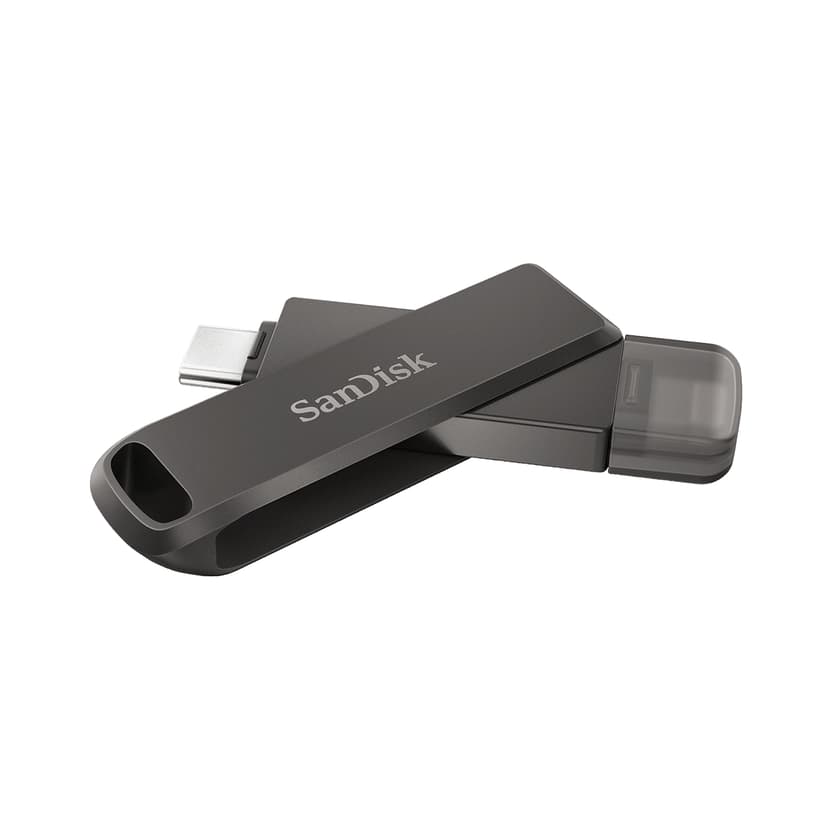 SanDisk iXpand Luxe 64GB USB-C / Lightning Svart