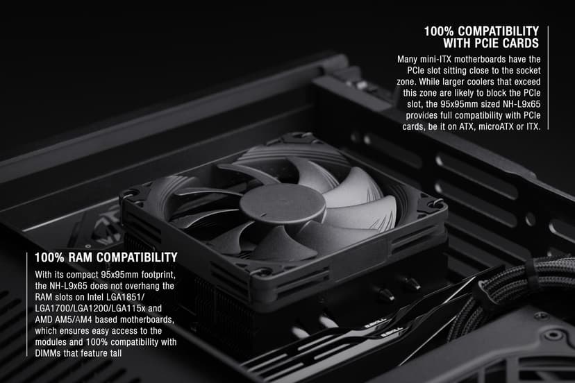 Noctua NH-L9X65 Chromax Køleplade/køler Sort
