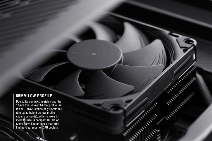 Noctua NH-L9X65 Chromax Jäähdytyslevy/jäähdytin Musta