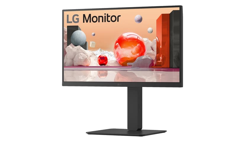 LG 24BA650 computer monitor 60,5 cm (23.8") 1920 x 1080 Pixels Full HD LED Zwart 23.8" 1920 × 1080pixels IPS 16:9 100Hz