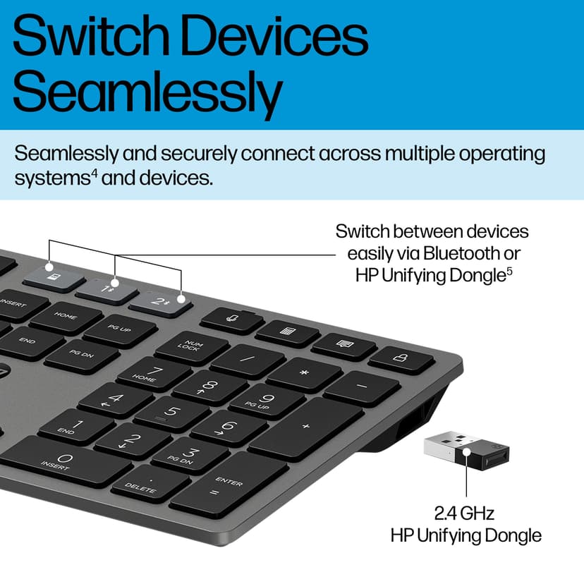 HP 725 Multi-Device Recharge Trådløs