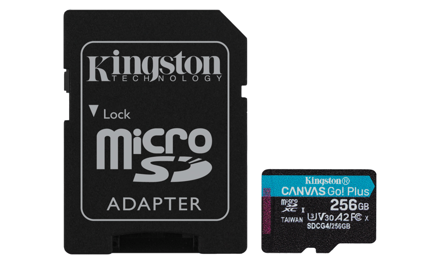 Kingston Canvas Go Plus Gen4 256GB MicroSD UHS-I