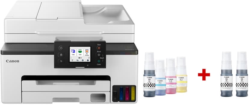 Canon Maxify Mega Tank GX2050 EB2 A4 MFP + 2 Ekstra Svart Blekkpatroner