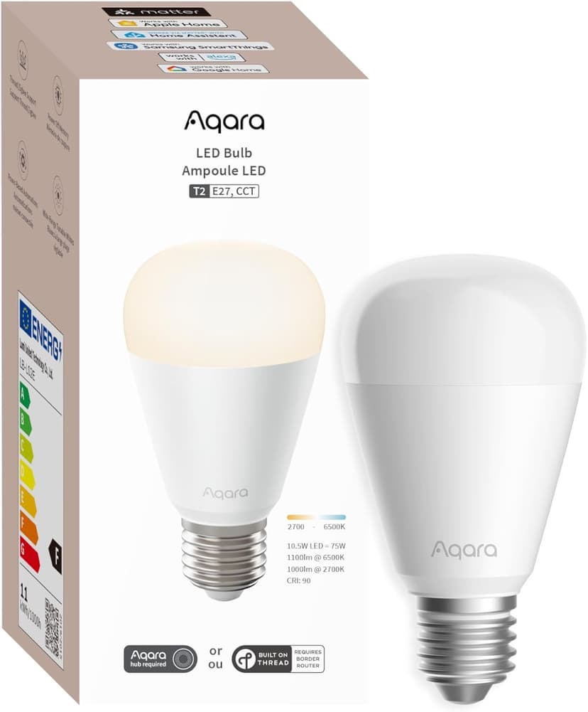 Aqara LED-pære T2 CCT (Hvit) E27
