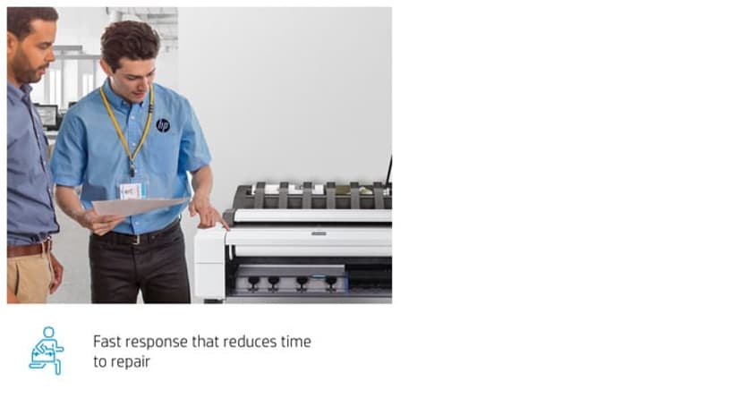 HP 5 jaar hardwaresupport op de volgende werkdag voor DesignJet T630-36 (EMEA)