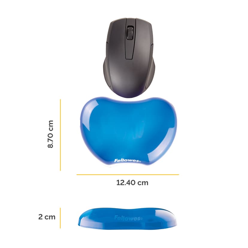 Fellowes Crystal Gel Flex Rest Blå