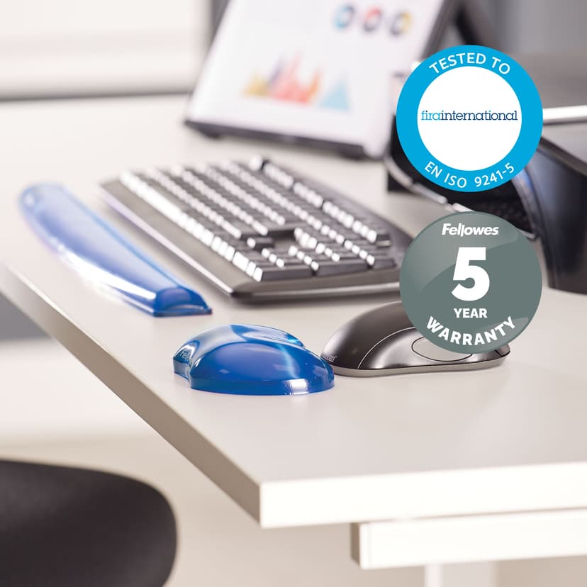 Fellowes Crystal Gel Flex Rest - Sininen