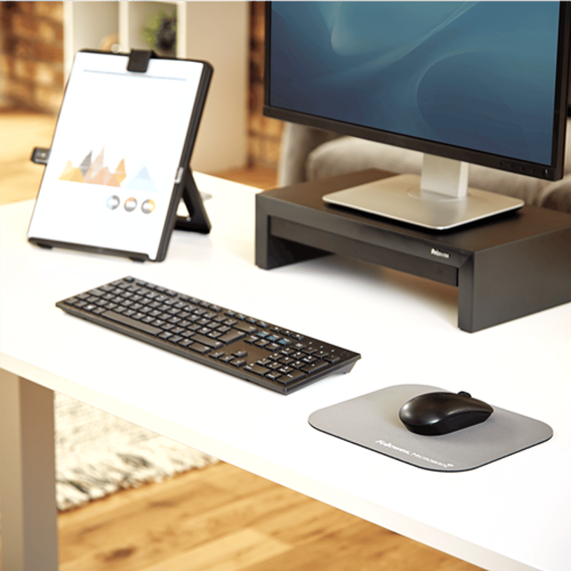 Fellowes Musmatta med Microban antibakteriellt skydd i silver