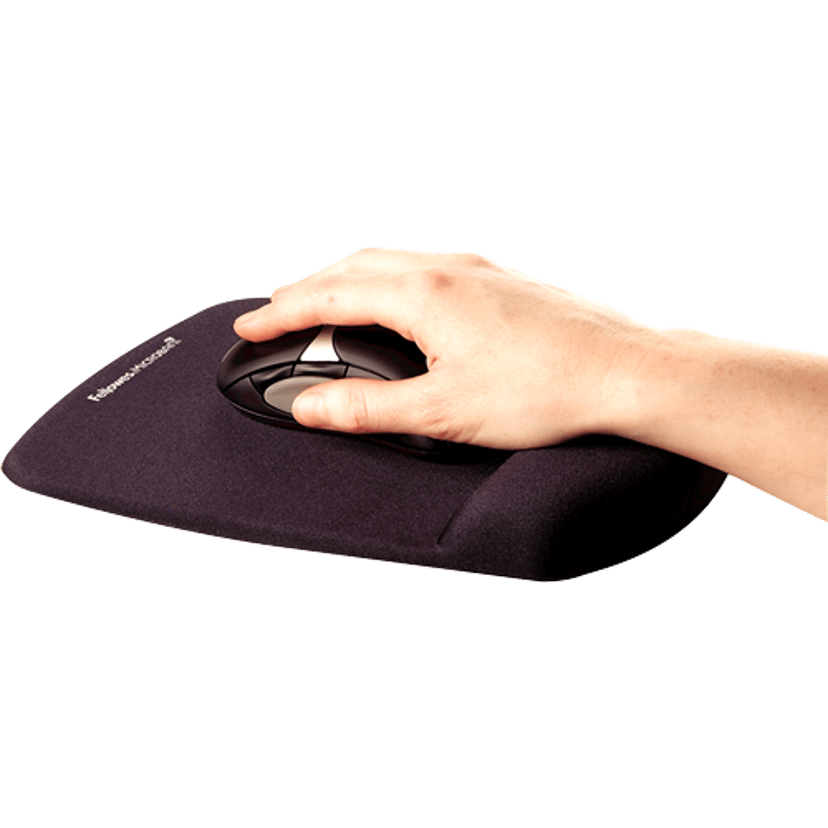 Fellowes PlushTouch Musematte med håndleddstøtte - Svart