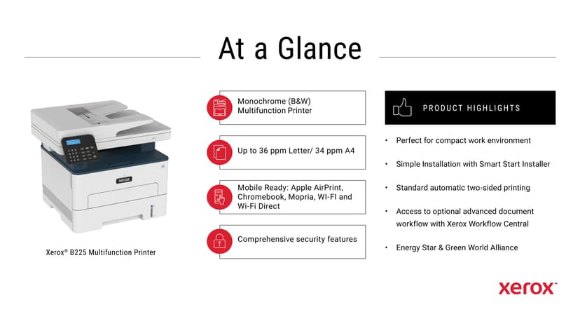 Xerox B225 A4 MFP